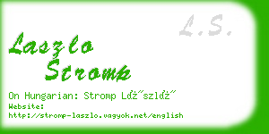 laszlo stromp business card